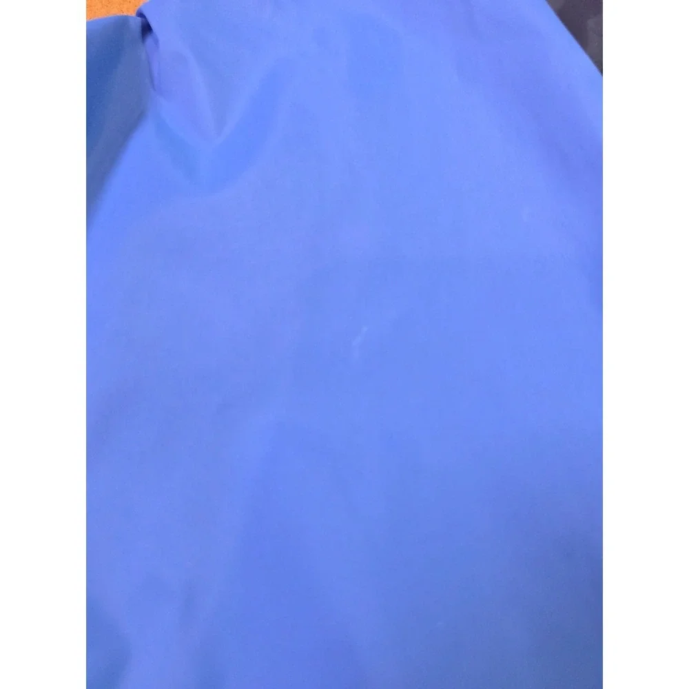 Columbia Kids Blue Colorblock Hooded Windbreaker Jacket Full Zip Size S 8